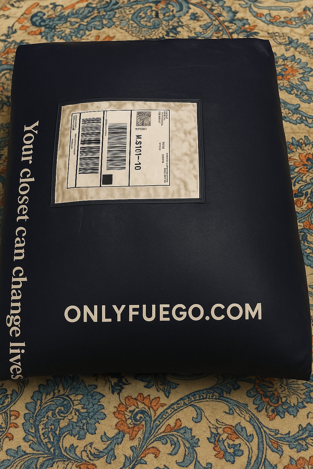 OnlyFuego prepaid donation mailer bag